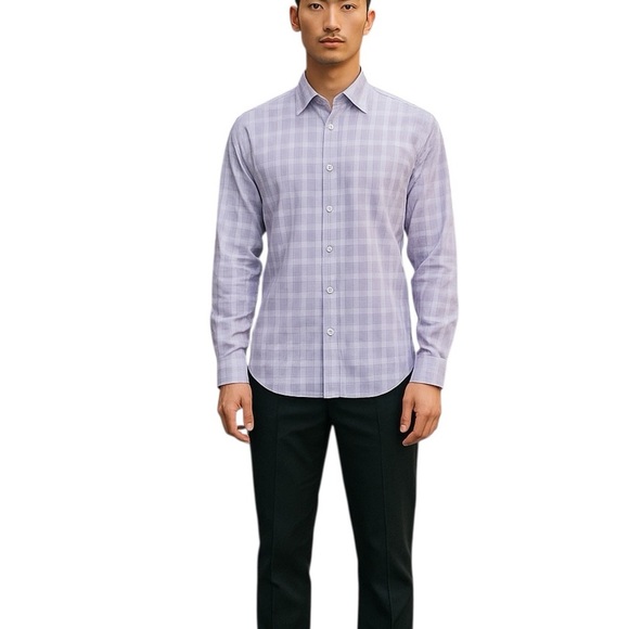 Tom Ford Other - TOM FORD Glen Check Shirt 44 Neck 17.5" Prince of Wales Cotton Poplin